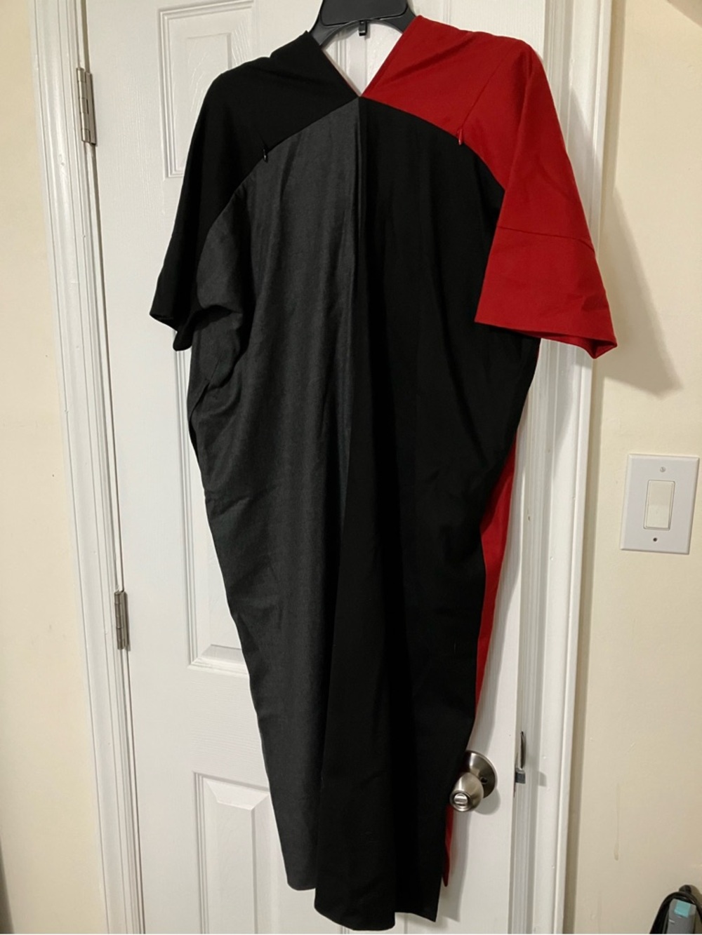 Korean Parisian designer runway colorblock dress - size M/L